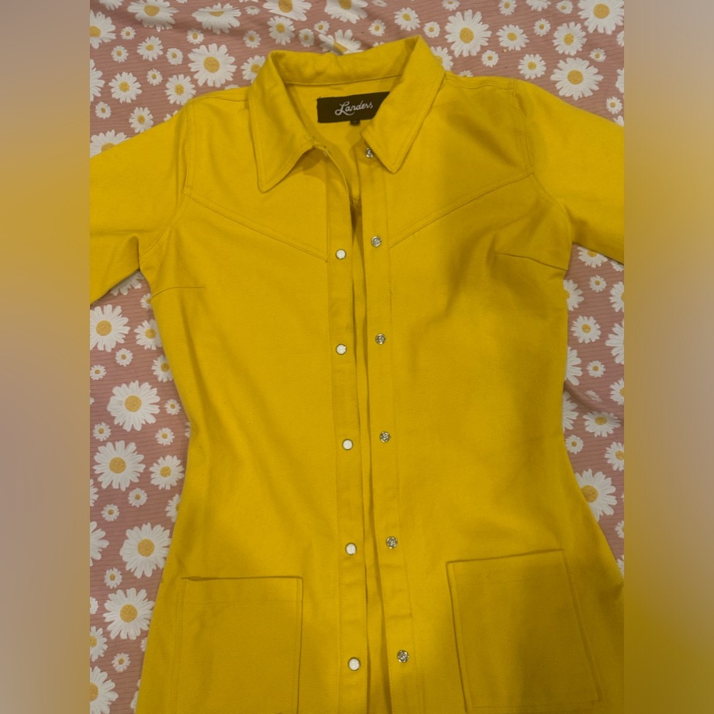 Vintage Landers Western pearl snap button up - Picture 8 of 15